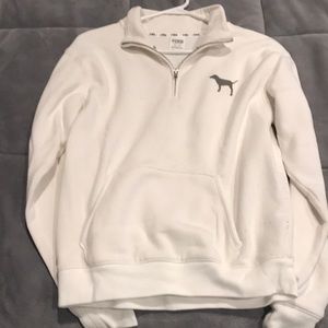 White Quarter Zip